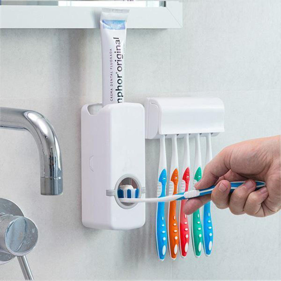 Automatic Toothpaste Dispenser Set with Holder - Cart And Pick