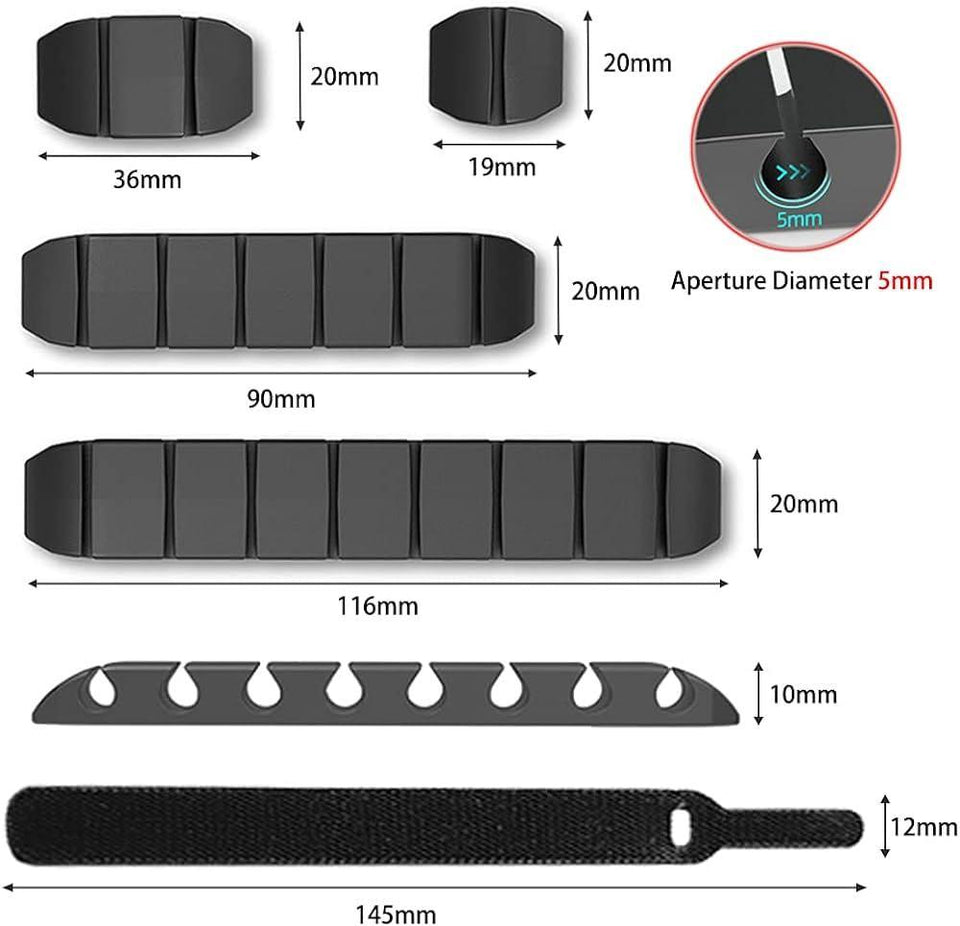 TOPK Silicone Cable Organizer: Your Neat and Tidy Desk Solution - Cart And Pick