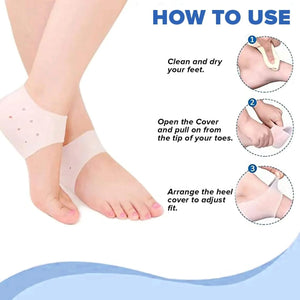 Silicone Heel Protectors for Crack-Free Comfort - Cart And Pick