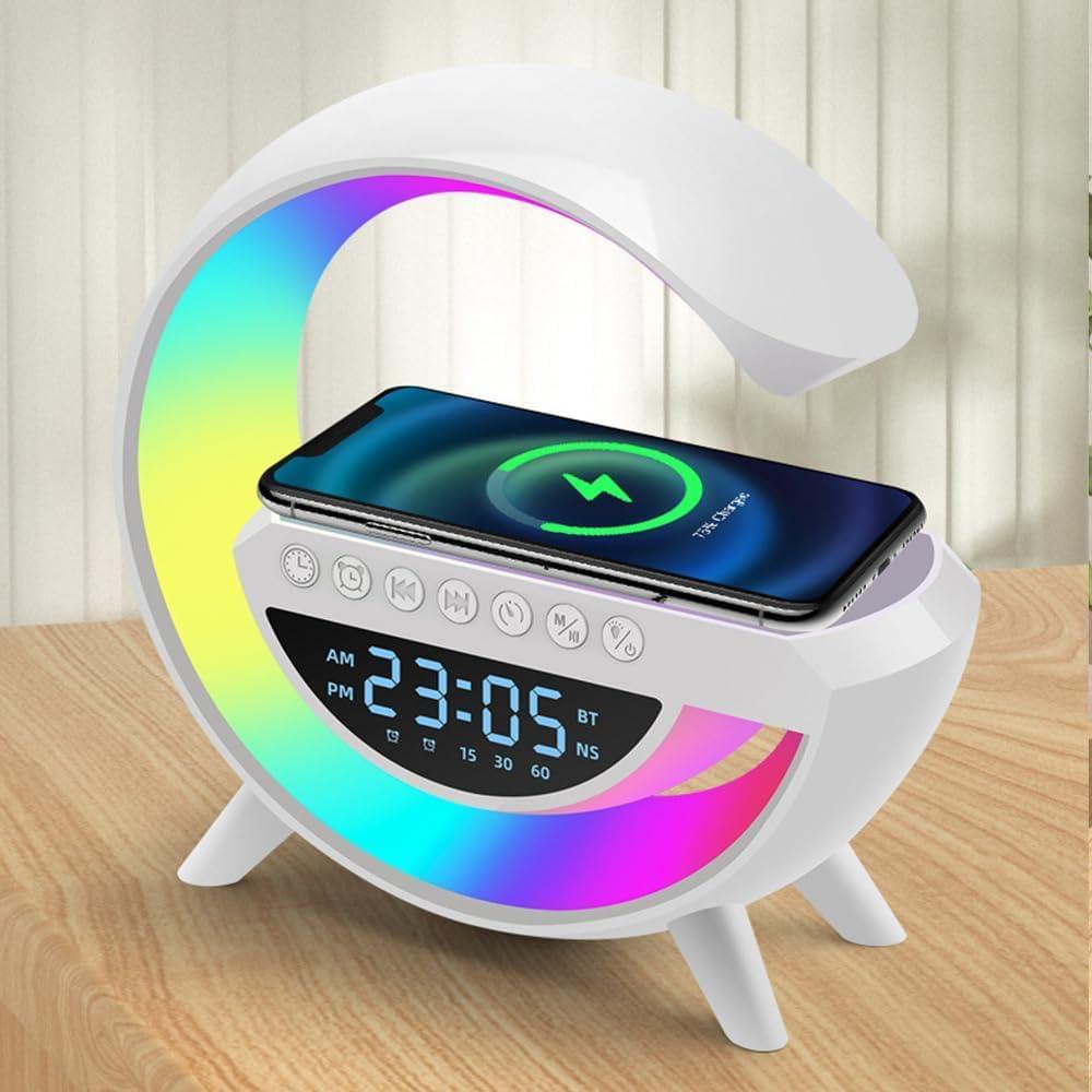 Led Clock Display Speaker G Lamp Wireless Charging