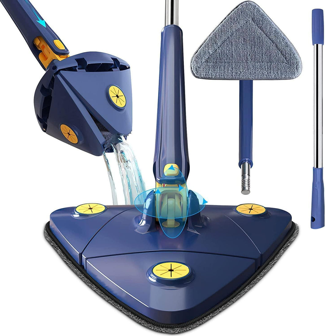 The Ultimate Extendable Triangle Mop - Cart And Pick