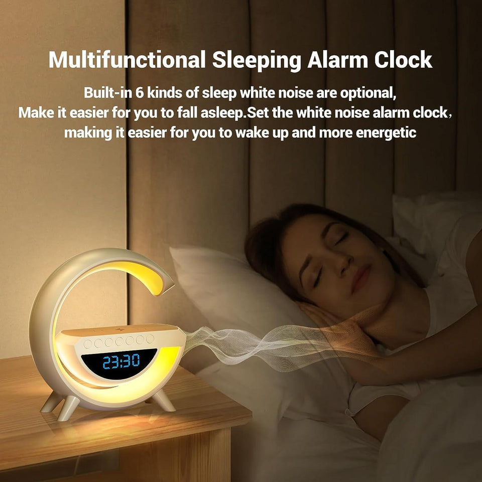 Led Clock Display Speaker G Lamp Wireless Charging