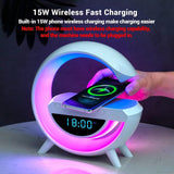 Led Clock Display Speaker G Lamp Wireless Charging