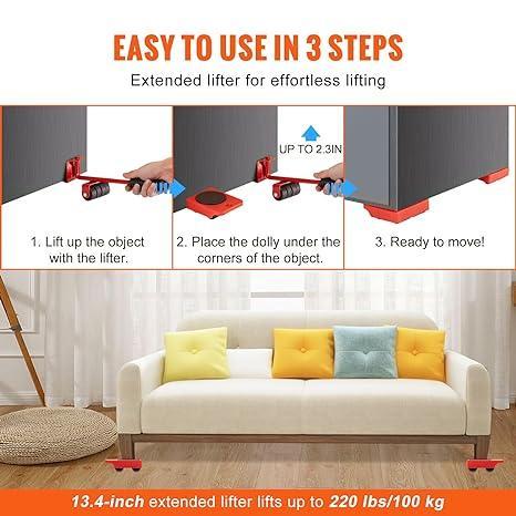 "Simplify Your Furniture Moves with This Handy Mover Set - Cart And Pick