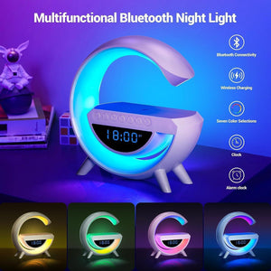 Led Clock Display Speaker G Lamp Wireless Charging