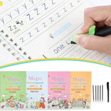 Enhance Your Child's Calligraphy Skills with Our Pack of 4 Magic Copybooks and 10 Free Refill Copybook Pens - Cart And Pick