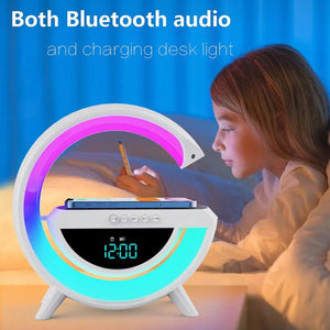 Led Clock Display Speaker G Lamp Wireless Charging