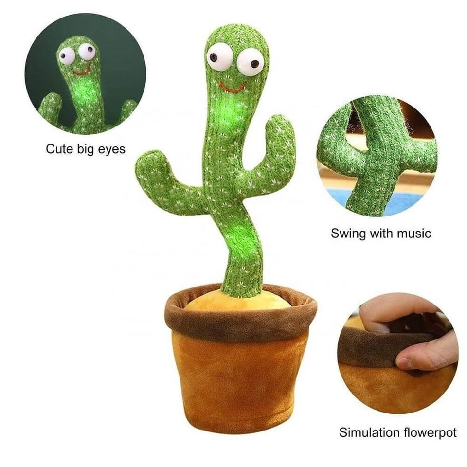 Emoin Dancing Cactus: Baby's Talking, Mimicking, and Singing Buddy - Cart And Pick