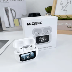 A9 pro Touch Screen Best Audio Quality ANC Wireless Headset TWS Noise Can..  Earbuds Bluetooth Headphone 5.3 Support APP Long Battery life.