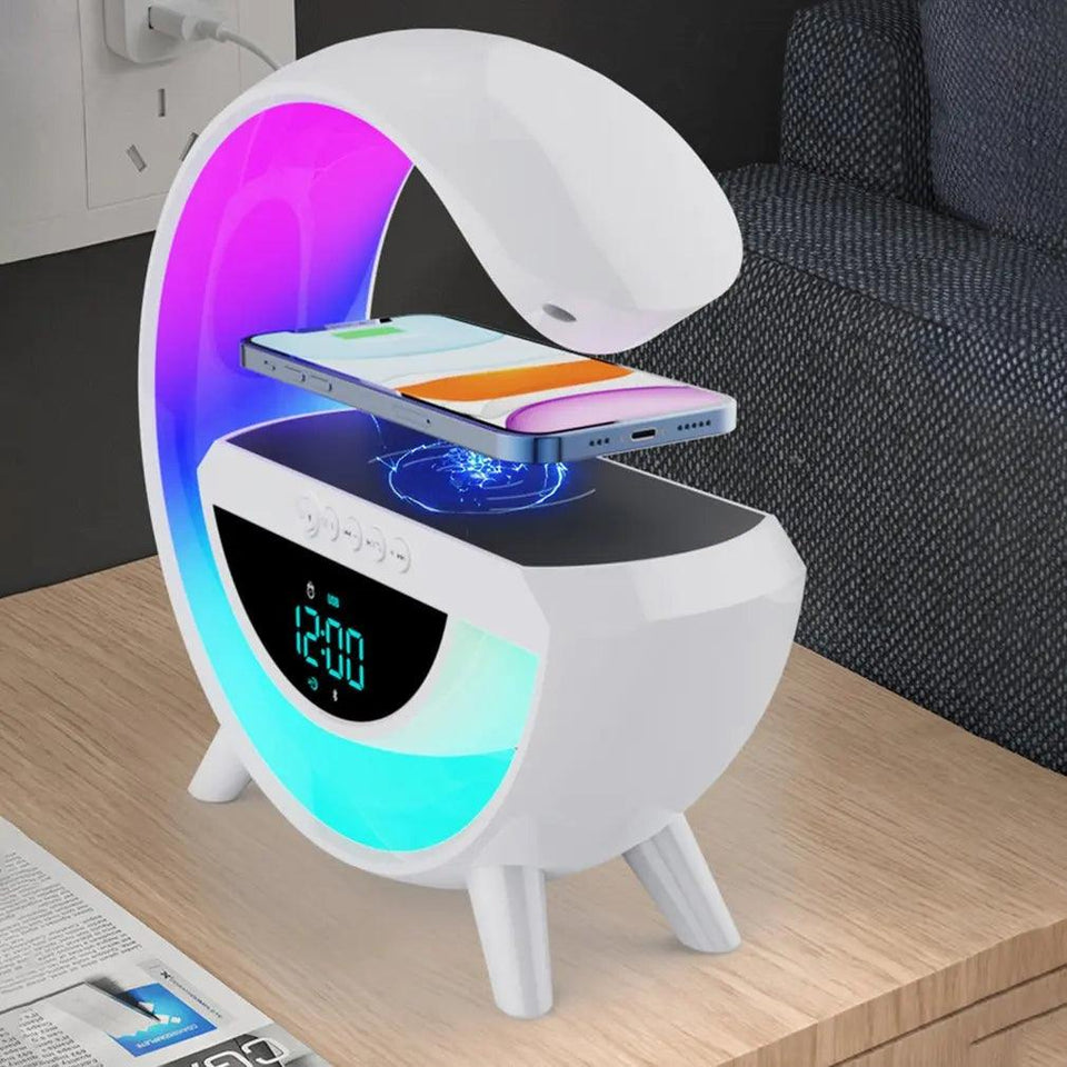 Led Clock Display Speaker G Lamp Wireless Charging