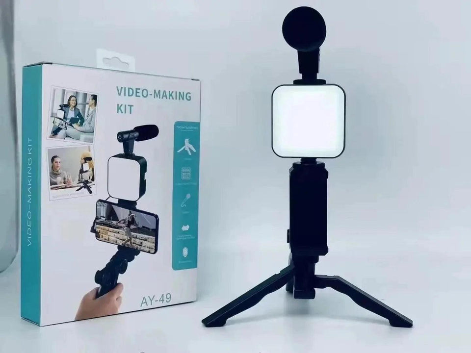 Unleash Your Creativity with the Ay-49 Vlogging Tripod Kit: Elevate Your Video-Making Journey - Cart And Pick