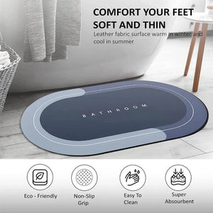 Stay Dry and Stylish with Our Absorbent Non-Slip Bath Mat - Cart And Pick