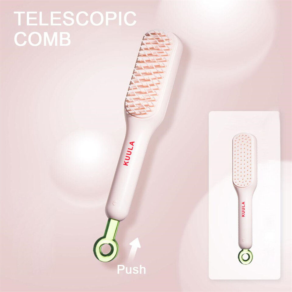 Self-Cleaning Anti-Static Massage Comb